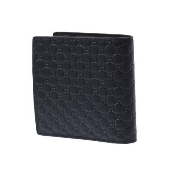 GUCCI Micro Guccisima Wallet Black Leather Bifold - Picture 2 of 12